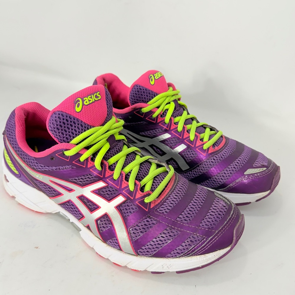 ASICS Gel-DS Trainer 18 Purple Pink Lime Green Running Shoes T355N Mens 11